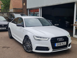 2018 Audi A6 Saloon 1.8 Tfsi Black Edition S Tronic Euro 6 (s/s) 4dr in White — image 2
