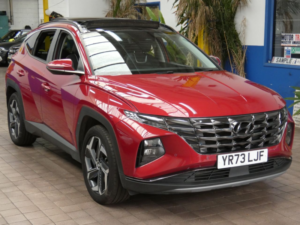 2023 Hyundai Tucson 1.6 T-Gdi 13.8kwh Ultimate SUV 5dr Petrol Plug-In Hybrid Auto 4WD Euro 6 (s/s) (265 Ps) in Red — image 4