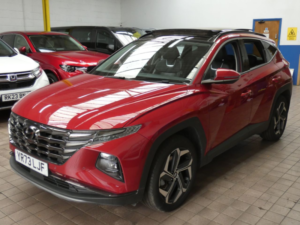 2023 Hyundai Tucson 1.6 T-Gdi 13.8kwh Ultimate SUV 5dr Petrol Plug-In Hybrid Auto 4WD Euro 6 (s/s) (265 Ps) in Red — image 5