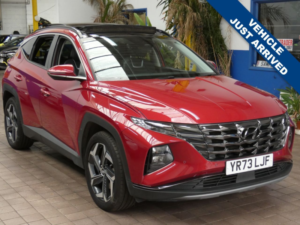 2023 Hyundai Tucson 1.6 T-Gdi 13.8kwh Ultimate SUV 5dr Petrol Plug-In Hybrid Auto 4WD Euro 6 (s/s) (265 Ps) in Red — image 6