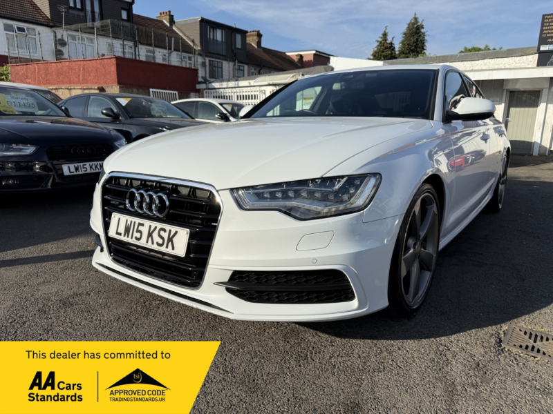 2015 Audi A6 2.8 Tfsi Sport S Line Fresh Import Verified Mile Finance Avb in White — image 1
