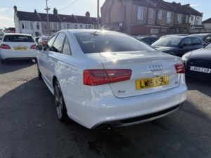 2015 Audi A6 2.8 Tfsi Sport S Line Fresh Import Verified Mile Finance Avb in White — image 4