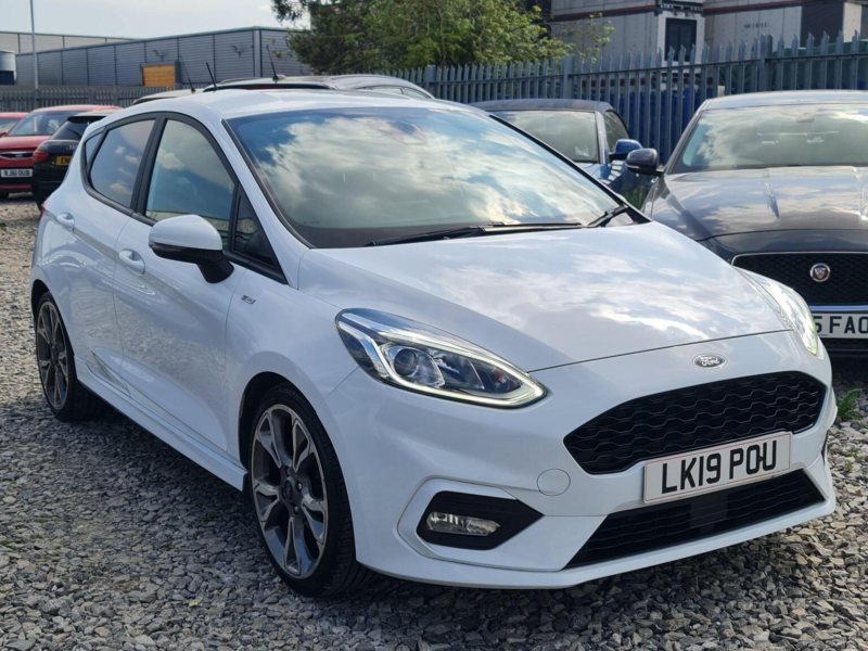 2019 Ford Fiesta 1.0t Ecoboost St-Line Euro 6 (s/s) 5dr in White — image 1