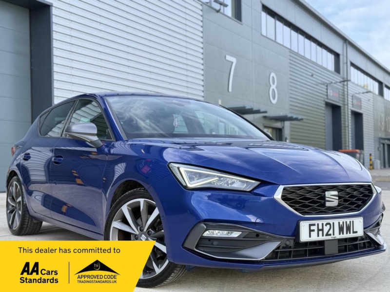 2021 SEAT Leon 1.5 Tsi Evo Fr Sport Euro 6 (s/s) 5dr in Blue — image 1