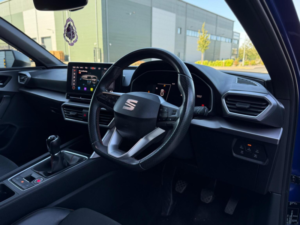 2021 SEAT Leon 1.5 Tsi Evo Fr Sport Euro 6 (s/s) 5dr in Blue — image 3