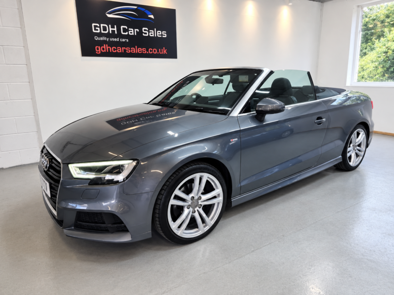 2017 Audi A3 Cabriolet 1.4 Tfsi Cod S Line Convertible 2dr Petrol Manual Euro 6 (s/s) (150 Ps) in Grey — image 1