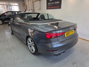 2017 Audi A3 Cabriolet 1.4 Tfsi Cod S Line Convertible 2dr Petrol Manual Euro 6 (s/s) (150 Ps) in Grey — image 3