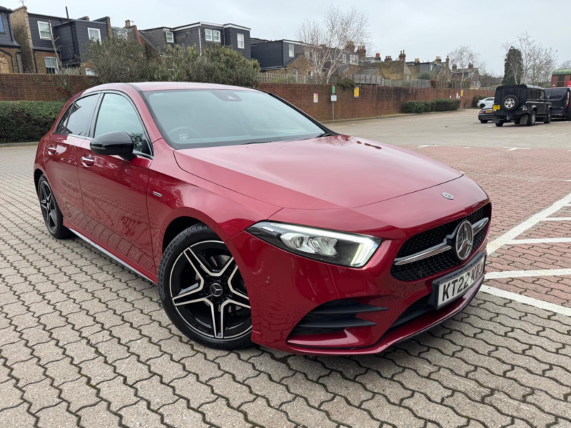 2022 Mercedes-Benz A Class 1.3 A180 Amg Line Edition (premium) 7g-Dct Euro 6 (s/s) 5dr in Red — image 1