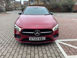 2022 Mercedes-Benz A Class 1.3 A180 Amg Line Edition (premium) 7g-Dct Euro 6 (s/s) 5dr in Red — image 3
