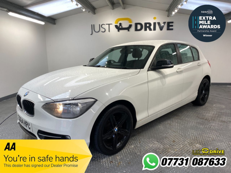 2014 BMW 1 Series 1.6 116i Sport Hatchback 5dr Petrol Manual Euro 6 (s/s) (136 Ps) in White — image 1
