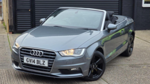 2014 Audi A3 Cabriolet 2.0 Tdi Sport Euro 6 (s/s) 2dr in Grey — image 3