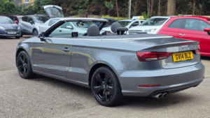 2014 Audi A3 Cabriolet 2.0 Tdi Sport Euro 6 (s/s) 2dr in Grey — image 4