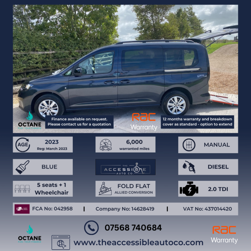 2023 Volkswagen Caddy Maxi Life 2.0 Tdi Vista Plus Brand New Shape in Blue — image 1