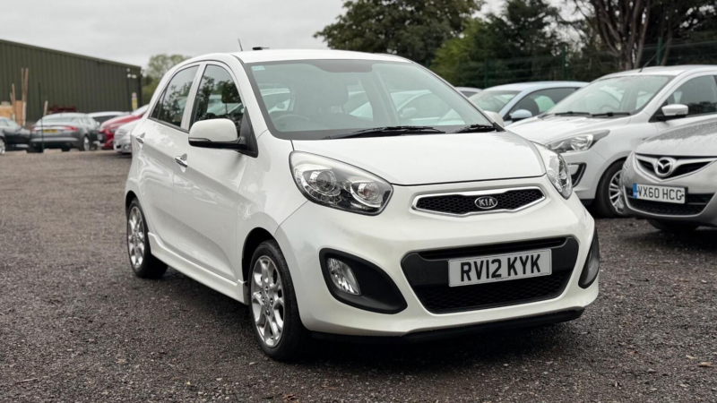 2012 Kia Picanto 1.25 3 Euro 5 5dr in White — image 1