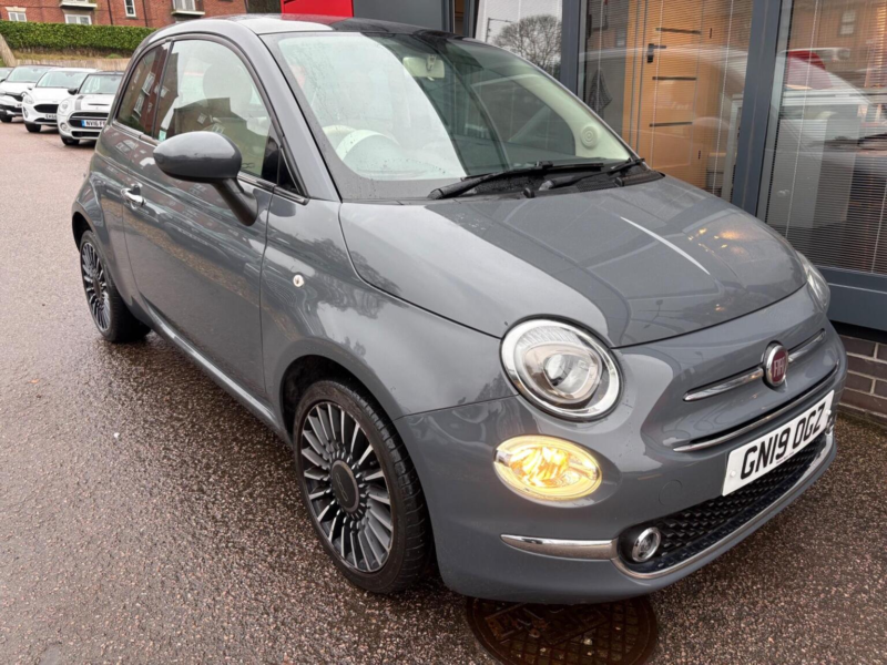 2019 Fiat 500 1.2 Lounge Euro 6 (s/s) 3dr in Grey — image 1