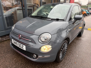 2019 Fiat 500 1.2 Lounge Euro 6 (s/s) 3dr in Grey — image 4