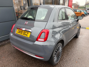 2019 Fiat 500 1.2 Lounge Euro 6 (s/s) 3dr in Grey — image 5