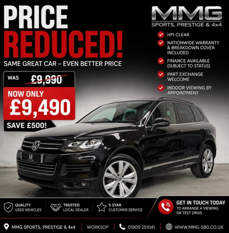 2014 Volkswagen Touareg 3.0 Tdi V6 Bluemotion Tech R-Line Tiptronic 4WD Euro 5 (s/s) 5dr in Black — image 1