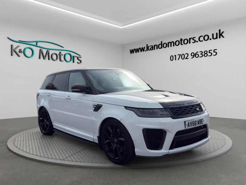 2018 Land Rover Range Rover Sport 5.0 P575 V8 Svr Auto 4WD Euro 6 (s/s) 5dr in White — image 1