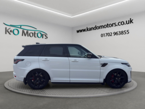 2018 Land Rover Range Rover Sport 5.0 P575 V8 Svr Auto 4WD Euro 6 (s/s) 5dr in White — image 3