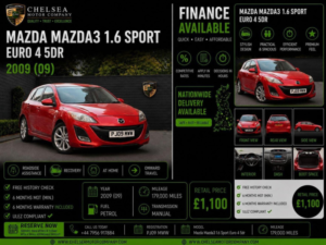 2009 Mazda Mazda3 1.6 Sport Euro 4 5dr in Red — image 2