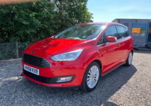 2018 Ford Grand C-Max 1.0t Ecoboost Gpf Titanium MPV 5dr Petrol Manual Euro 6 (s/s) (125 Ps) in Red — image 2