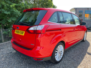 2018 Ford Grand C-Max 1.0t Ecoboost Gpf Titanium MPV 5dr Petrol Manual Euro 6 (s/s) (125 Ps) in Red — image 3