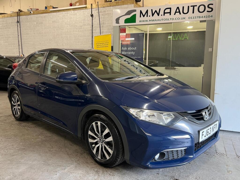 2013 Honda Civic 1.6 I-Dtec Es Hatchback 5dr Diesel Manual Euro 5 (s/s) (120 Ps) in Blue — image 1