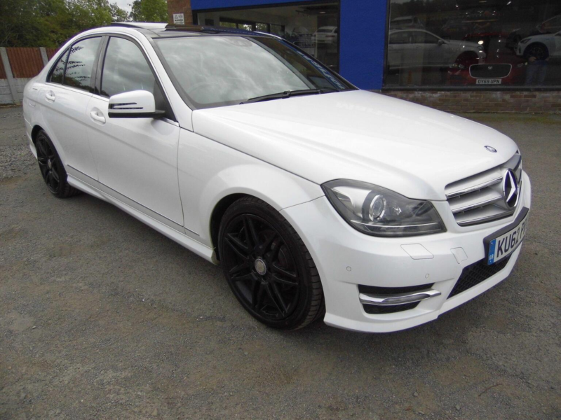 2012 Mercedes-Benz C Class 2.1 C220 Cdi Blueefficiency Amg Sport Plus G-Tronic+ Euro 5 (s/s) 4dr in White — image 1