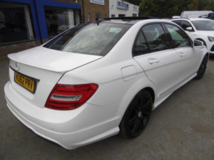 2012 Mercedes-Benz C Class 2.1 C220 Cdi Blueefficiency Amg Sport Plus G-Tronic+ Euro 5 (s/s) 4dr in White — image 6