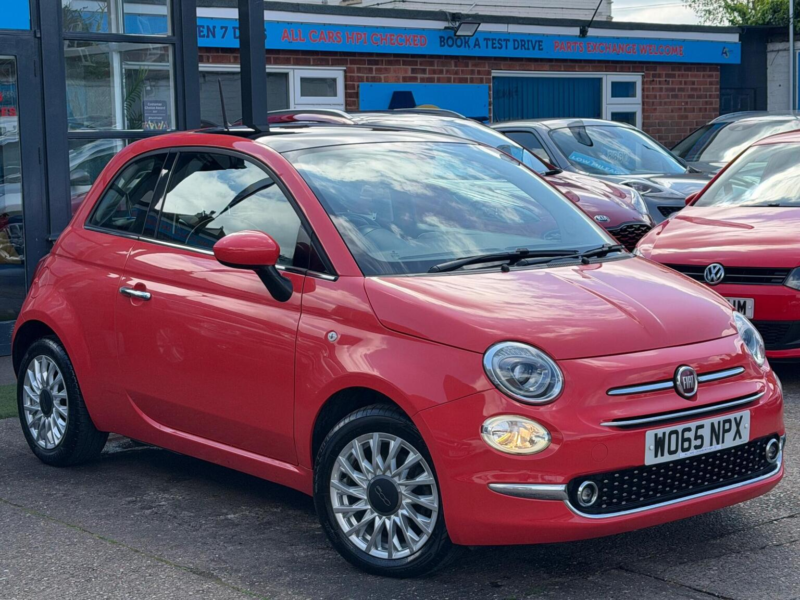 2016 Fiat 500 1.2 Lounge Euro 6 (s/s) 3dr in Pink — image 1
