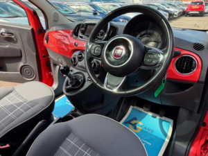2016 Fiat 500 1.2 Lounge Euro 6 (s/s) 3dr in Pink — image 3