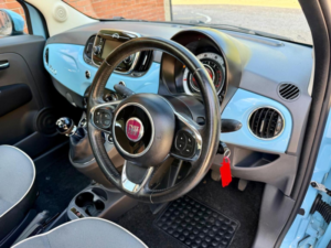 2016 Fiat 500 1.2 Lounge Euro 6 (s/s) 3dr in Blue — image 4