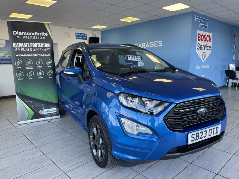 2023 Ford Ecosport 1.0 Ecosport St-Line 5 Door 1.0l Ford Ecoboost 125ps Fwd 6 Speed Manual in Blue — image 1