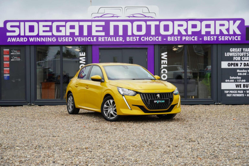 2020 Peugeot 208 1.2 Puretech Active Euro 6 (s/s) 5dr in Yellow — image 1
