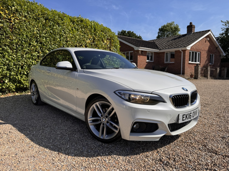2016 BMW 2 Series 2.0 218d M Sport Coupe in White — image 1