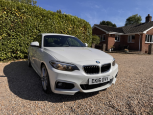 2016 BMW 2 Series 2.0 218d M Sport Coupe in White — image 5