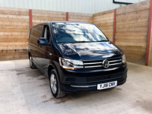 2018 Volkswagen Transporter 3 SEAT Auto Passenger Up Front Wheelchair Accessible Disabled Access Vehicle Wav in Black — image 4