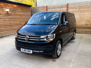 2018 Volkswagen Transporter 3 SEAT Auto Passenger Up Front Wheelchair Accessible Disabled Access Vehicle Wav in Black — image 6