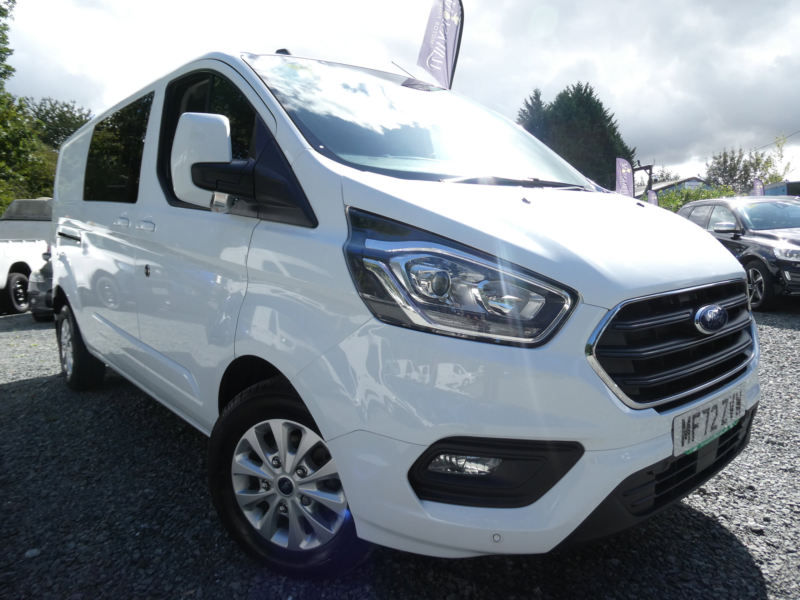 2022 Ford Transit Custom 2.0 300 Ecoblue Limited Crew Van Double Cab 5dr Diesel Manual L2 H1 Euro 6 (s/s) (130 Ps) in White — image 1