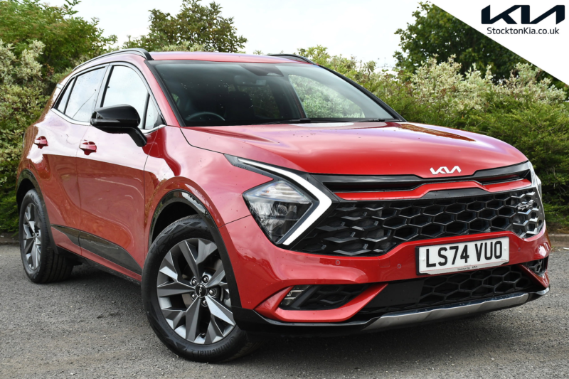 2024 Kia Sportage 1.6 H T-Gdi Gt-Line SUV 5dr Petrol Hybrid Auto Euro 6 (s/s) (207 Bhp) in Red — image 1