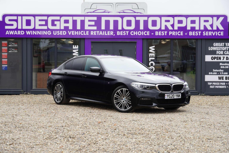 2020 BMW 5 Series 2.0 520d Mht M Sport Auto Euro 6 (s/s) 4dr in Black — image 1