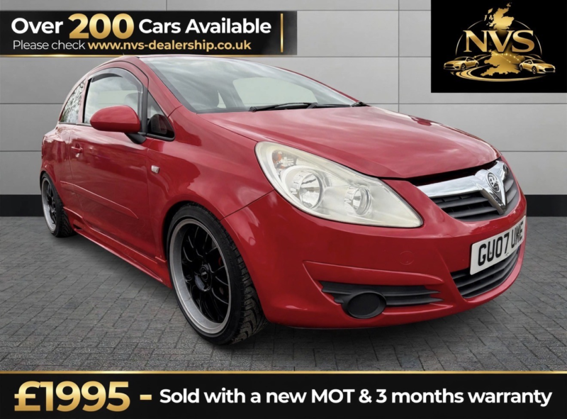 2007 Vauxhall Corsa 1.2 I 16v Club in Red — image 1
