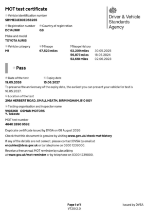2014 Toyota Auris 1.6 V-Matic Icon Plus Euro 5 5dr in Blue — image 6