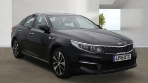 2016 Kia Optima 1.7 Crdi 3 Diesel Black 4dr Low Tax+satnav+8 Stamps in Black — image 3