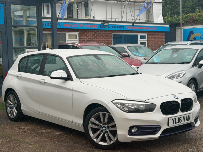 2016 BMW 1 Series 1.5 116d Sport Euro 6 (s/s) 5dr in White — image 1