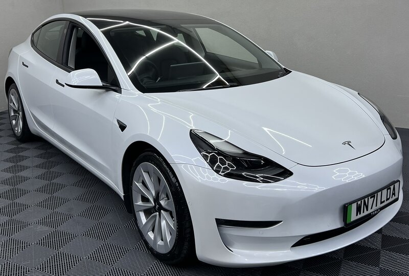 2021 Tesla Model 3 Model 3 Long Range AWD 4dr in White — image 1