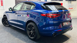 2021 Alfa Romeo Stelvio 2.0t Veloce Auto Q4 AWD Euro 6 (s/s) 5dr in Blue — image 3