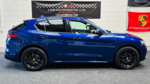 2021 Alfa Romeo Stelvio 2.0t Veloce Auto Q4 AWD Euro 6 (s/s) 5dr in Blue — image 4