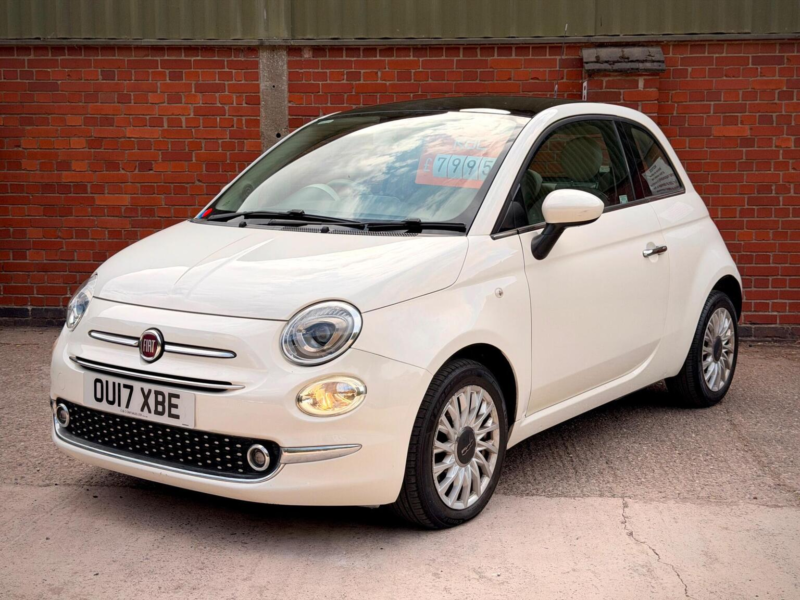 2017 Fiat 500 1.2 Lounge Dualogic Euro 6 (s/s) 3dr in White — image 1